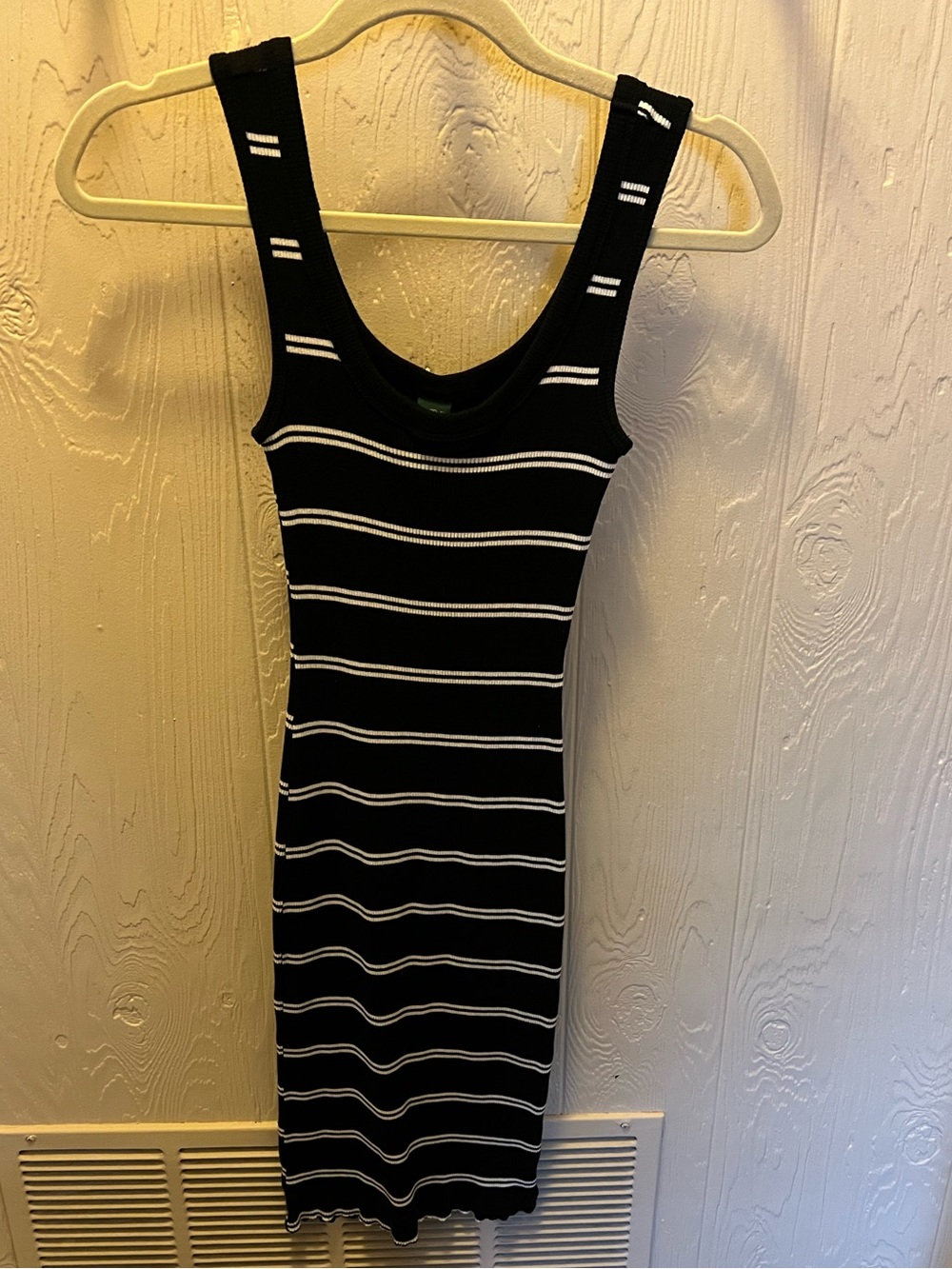 Wild Fable Black and White Striped Tank Dress